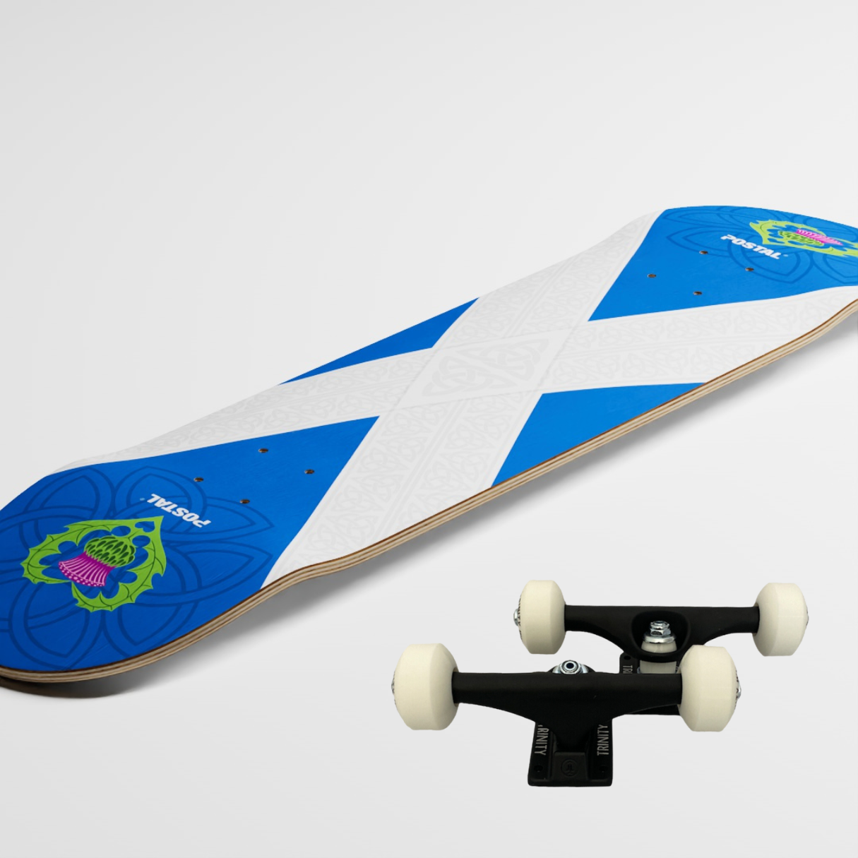 Katie Pike Signature Deck | Celtic Infused Scottish Flag | Blue White