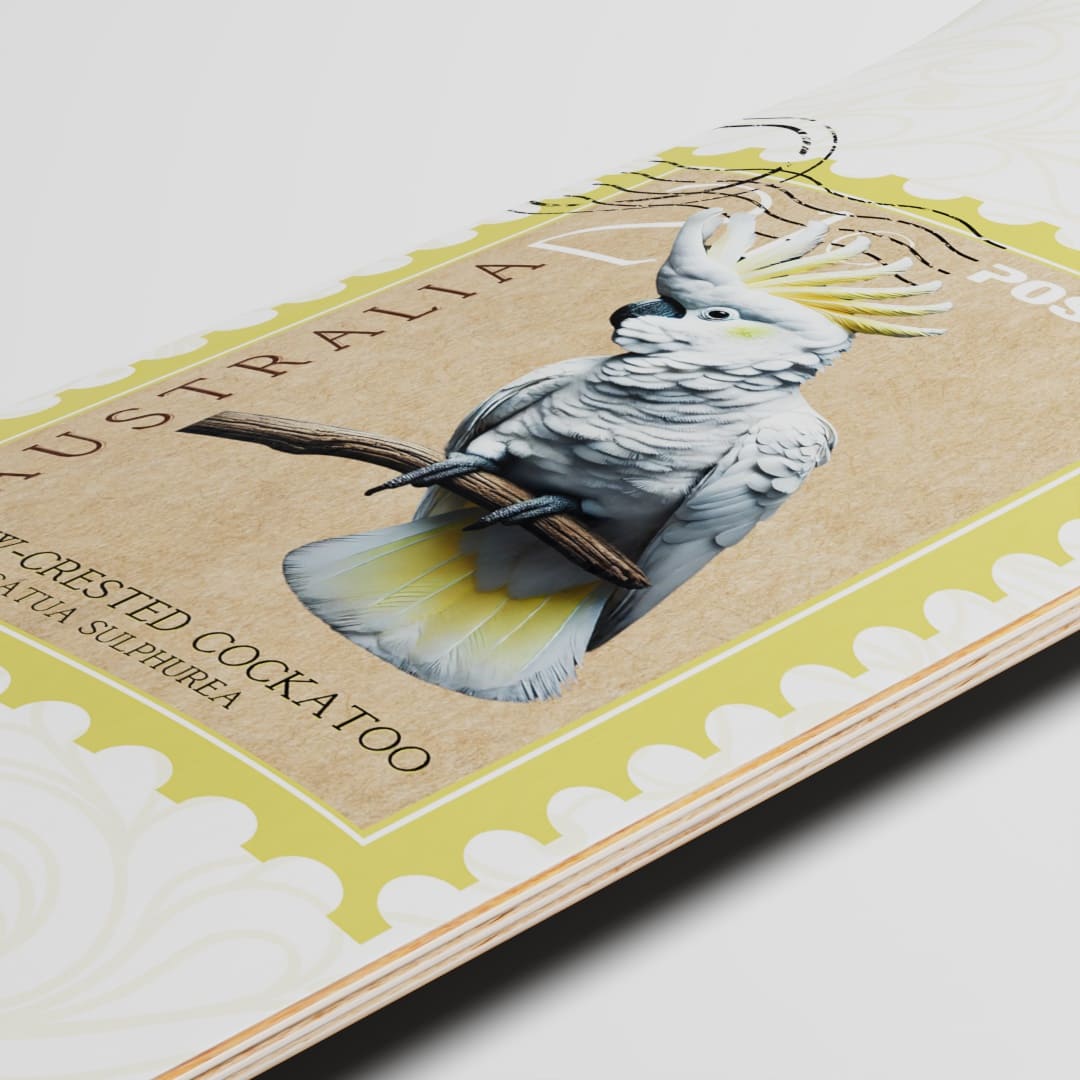 Australian Natives Collection Deck | Yellow-Crested Cockatoo | White