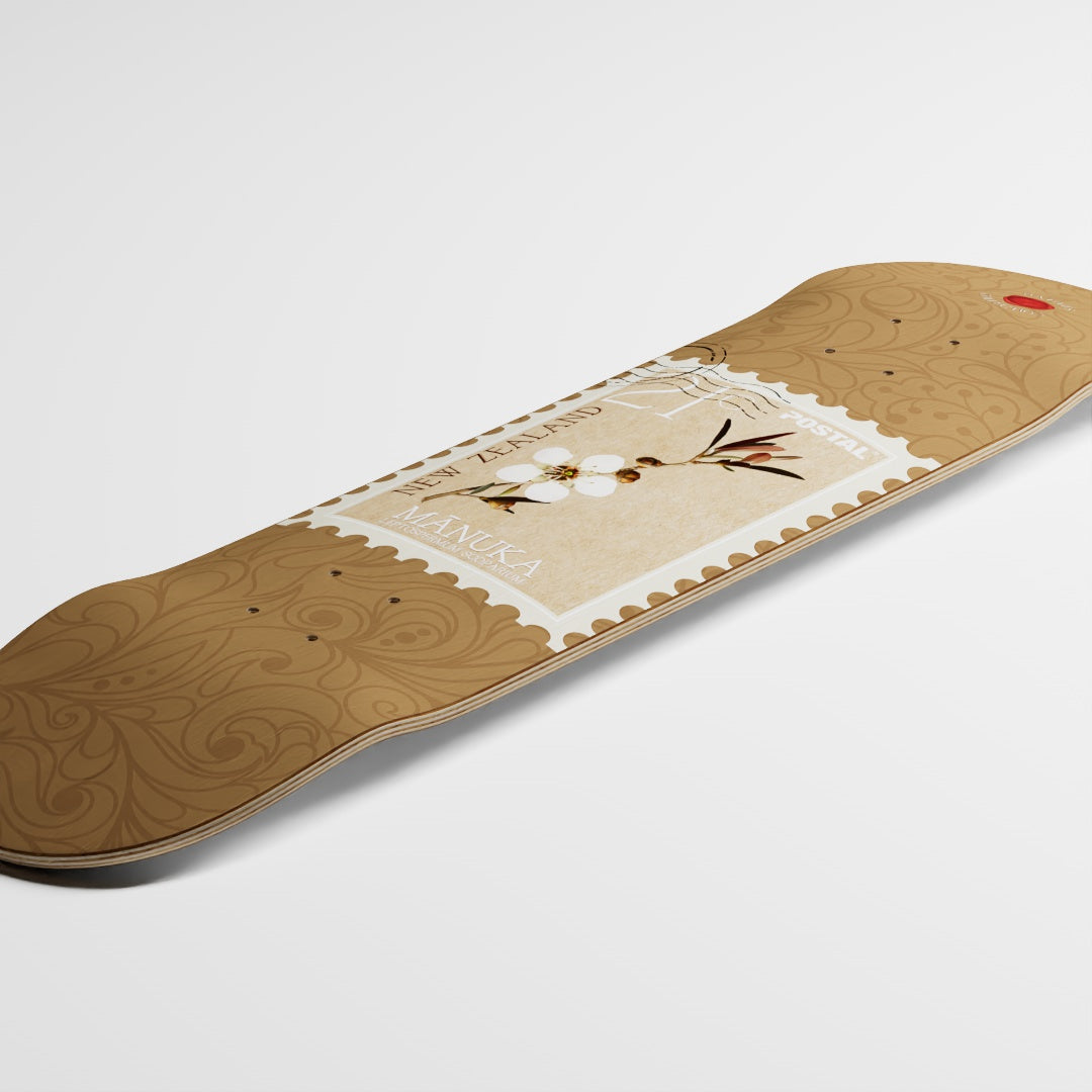 New Zealand Natives Collection Deck | Mānuka | Brown – Postal Skateboards