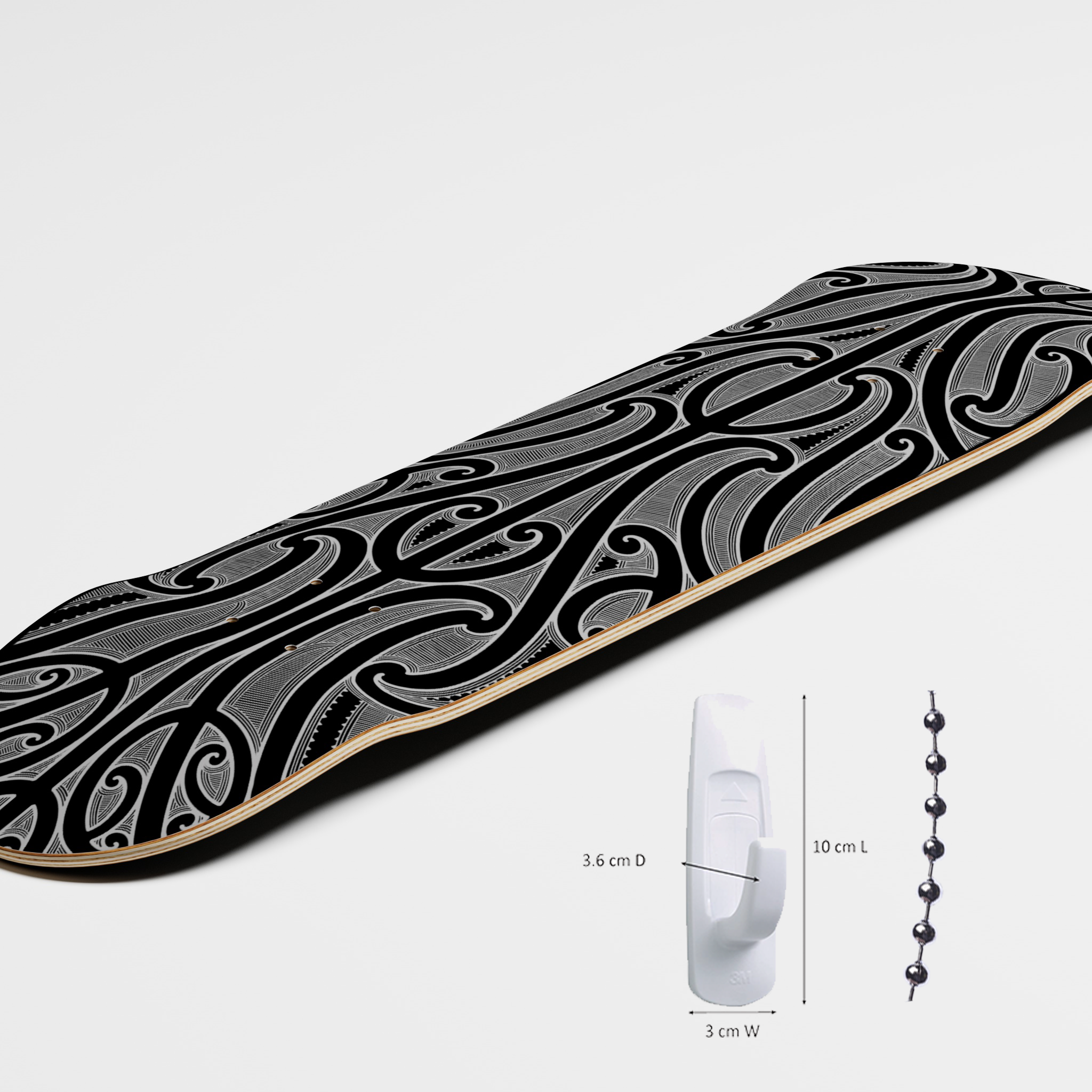 MJC Tā Moko Deck | Haerenga | Black White
