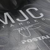 Close up of top of embossed design of Maori Haerenga Skateboard Deck from MJC tā moko and Postal Skateboards collective collaboration  