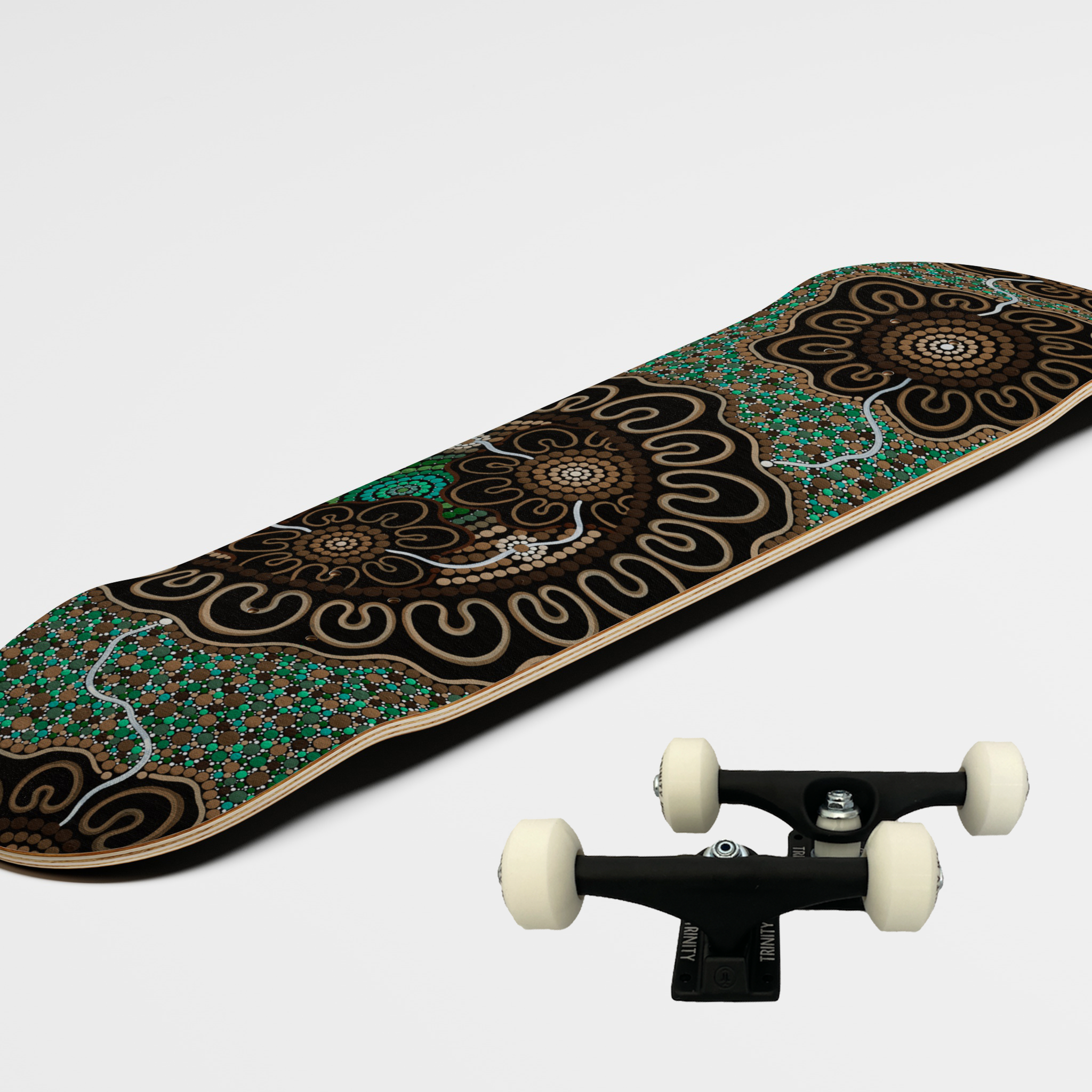 Burruguu Art Deck | Nhunggabarra | Brown Green