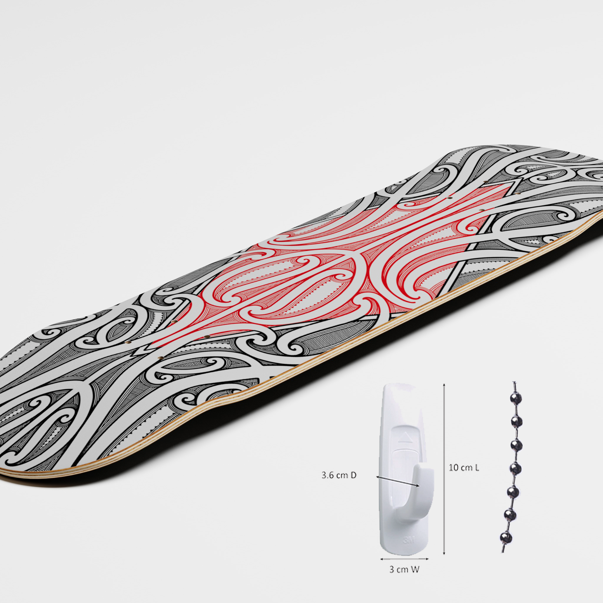 MJC Tā Moko Deck | Whenua | Red White Black